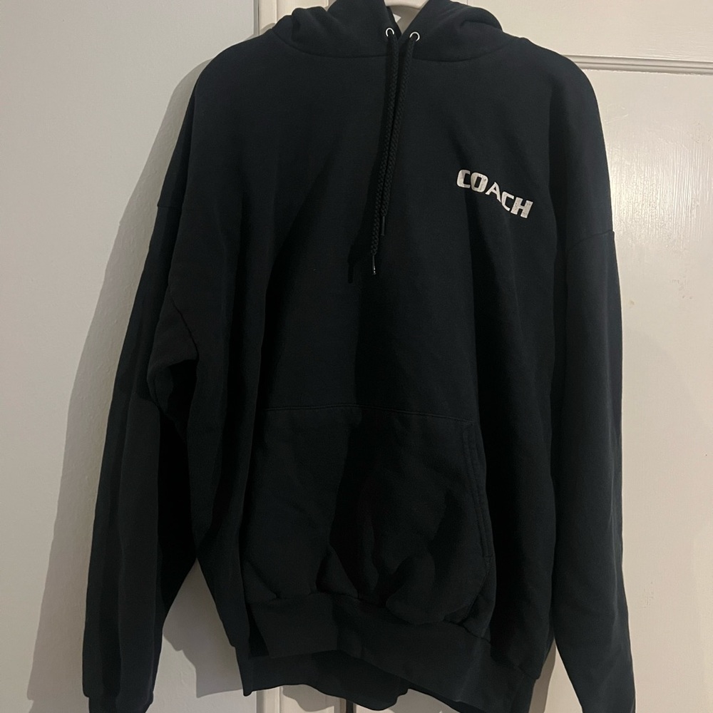 Black Soccer Hoodie Size XL